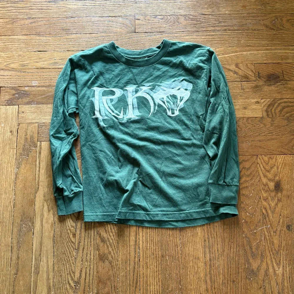 WWE‎ Randy Orton RKO Long Sleeve Shirt Green Youth Medium Wrestling Tee
